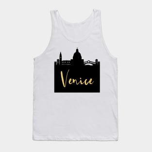 VENICE ITALY DESIGNER SILHOUETTE SKYLINE ART Tank Top